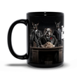 Load image into Gallery viewer, The Dogfather 15oz coffee mug, animal dog artwork, funny dogs.