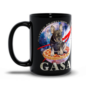 GASA 15oz coffee mug, animal dog artwork, funny dogs.